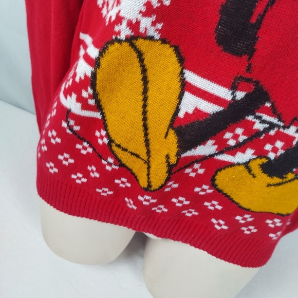 Disney Mickey Mouse Women's Size XL Santa Christmas Sweater Holiday Winter - Picture 5 of 12
